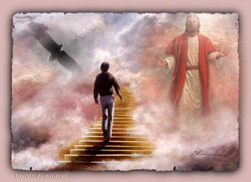После смерти стал судьбой. Человек и Бог. Встреча человека с Богом. Люди на небесах. Рай Иисус.