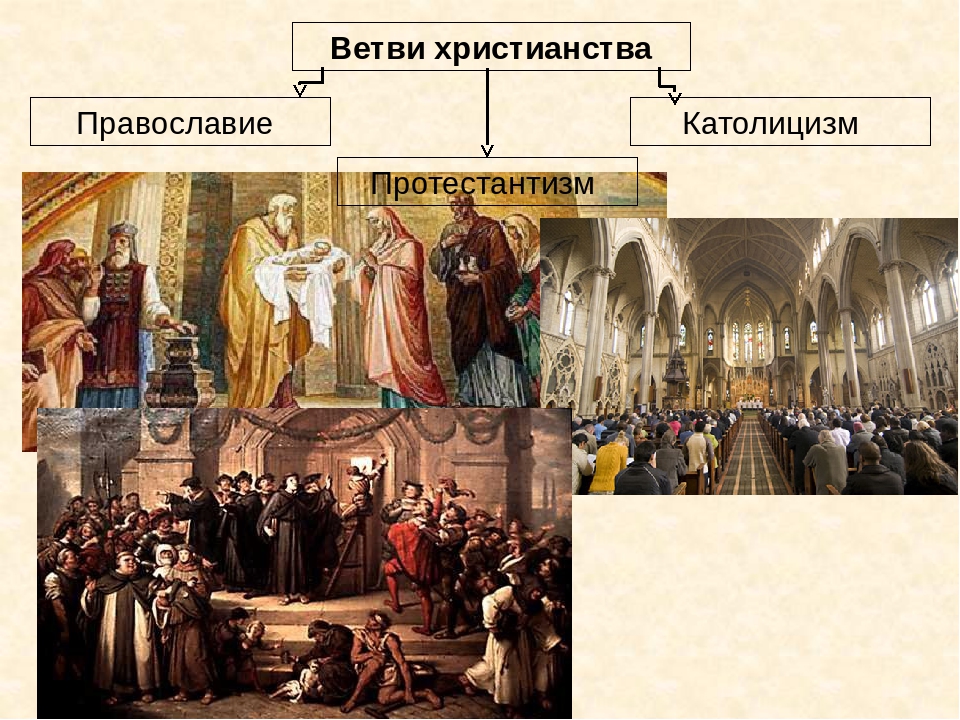 Различие между православием католицизмом протестантизмом